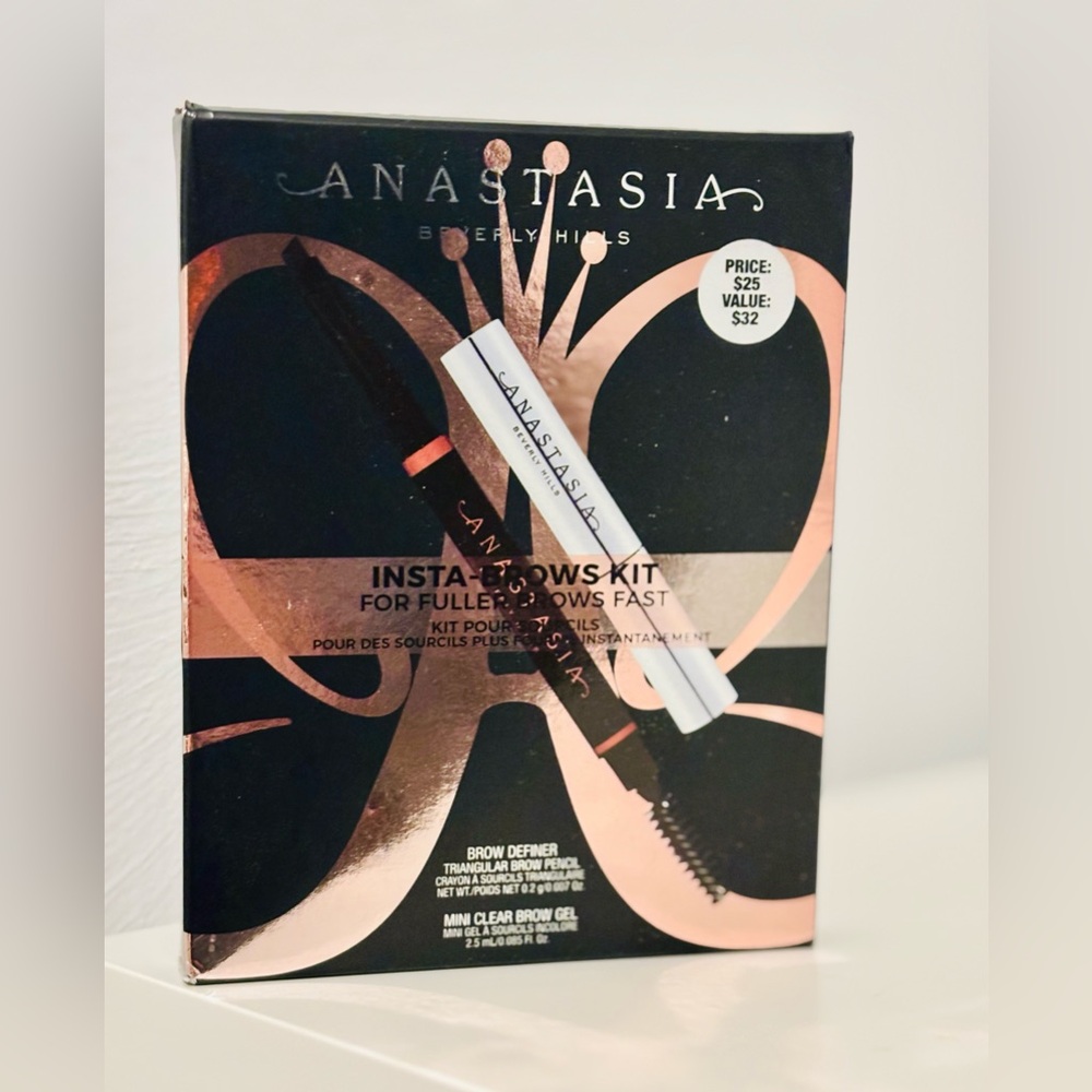 Anastasia - Insta Brows Kit - Brow Definer & Mini Clear Brow Gel - NEW IN BOX